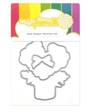 Load image into Gallery viewer, Waffle Flower Stencil-n-Stamp & Die Set Rose Bouquet