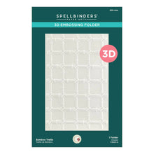 Load image into Gallery viewer, Spellbinders Paper Arts Bamboo Trellis 3D Embossing Folder by Susan Tierney-Cockburn (E3D-044)