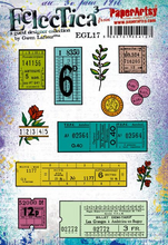Load image into Gallery viewer, PaperArtsy Eclectica3 Rubber Stamp Set Tags & Tickets designed by Gwen Lafleur (EGL17)