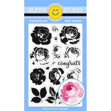 Load image into Gallery viewer, Sunny Studio Photopolymer Clear Stamp  & Die Set Everything's Rose (SSCL-214)