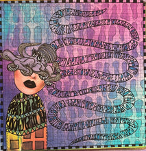 Load image into Gallery viewer, Dylusions Stencil Large Down the Rabbit Hole (DYS79781)