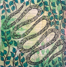 Load image into Gallery viewer, Dylusions Stencil Large Down the Rabbit Hole (DYS79781)