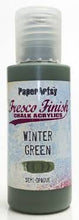 Load image into Gallery viewer, PaperArtsy Fresco Finish Chalk Acrylics Winter Green Semi-Opaque (FF118)