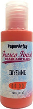 Load image into Gallery viewer, PaperArtsy Fresco Finish Chalk Acrylics Cayenne Translucent (FF159)