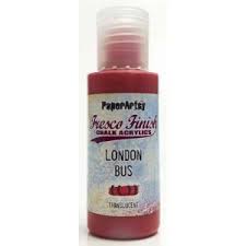 PaperArtsy Fresco Finish Chalk Acrylics London Bus Translucent (FF37)