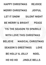 Load image into Gallery viewer, Woodware Craft Collection Clear Stamp Set Christmas Strips (FRS870)