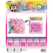 Load image into Gallery viewer, Art by Marlene Bold & Bright Collection Stencil Mystical Fire