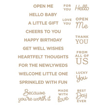 Load image into Gallery viewer, Spellbinders Paper Arts Essential Glimmer Hot Foil Plate Celebrate You (GLP-314)

