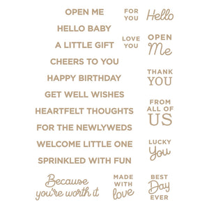 Spellbinders Paper Arts Essential Glimmer Hot Foil Plate Celebrate You (GLP-314)