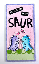 Load image into Gallery viewer, Lawn Fawn Photopolymer Clear Stamp & Die Set RAWR Flip-Flop (LF2742)