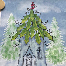 Load image into Gallery viewer, PaperArtsy Stencil Holly Cottage designed by Kay Carley (PS213)
