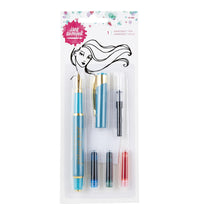 Load image into Gallery viewer, Inkredible Pen Teal & Ink Cartridges Brights Set ArtEssentials by Jane Davenport
