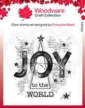 Load image into Gallery viewer, Woodware Craft Collection Clear Stamp Set Joy (FRS083)