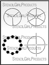 Load image into Gallery viewer, StencilGirl Products- 9" x 12" Simple Color Wheels Stencil (L151)