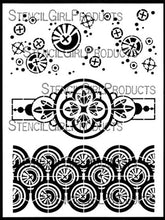 Load image into Gallery viewer, StencilGirl Products- 9" x 12" Gwen Lafleur Textures and Patterns, Circles (L631)