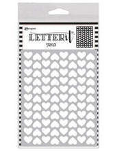 Load image into Gallery viewer, Letter It™ Background Stencil Treading Hearts (LET67320)