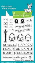 Load image into Gallery viewer, Lawn Fawn Photopolymer Clear Stamp Set - Peas on Earth (LF2421)