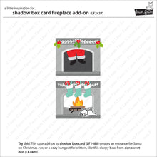 Load image into Gallery viewer, Lawn Fawn Lawn Cuts Custom Craft Dies - Shadow Box Card Fireplace Add-On (LF2437)