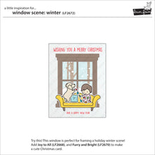 Load image into Gallery viewer, Lawn Fawn Custom Craft Die & Stamp Set Window Scene Winter (LF2673)