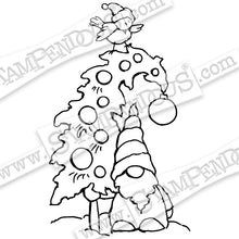 Load image into Gallery viewer, Stampendous Fran's Cling Rubber Stamps - Cling Gnome Tree (CRM346)