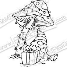 Load image into Gallery viewer, Stampendous Fran's Cling Rubber Stamps Cling Mushroom Gnome (CRM347)