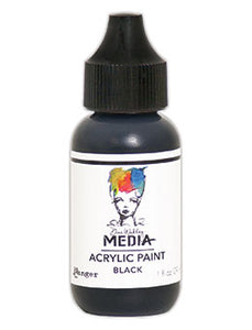 Dina Wakley MEdia Acrylic Paint Black (MDQ53941)