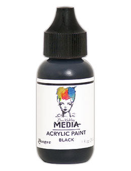 Dina Wakley MEdia Acrylic Paint Black (MDQ53941)