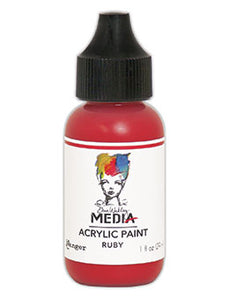 Dina Wakley MEdia Acrylic Paint Ruby (MDQ54078)