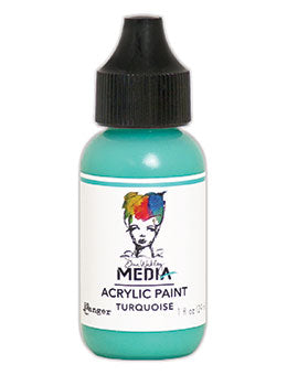 Dina Wakley MEdia Acrylic Paint Turquoise (MDQ54108)