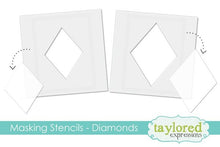 Load image into Gallery viewer, Taylored Expressions Masking Stencil Diamonds (TESN109)