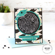 Load image into Gallery viewer, Taylored Expressions Mini Strips Stamp Grad (TEALC165)