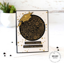 Load image into Gallery viewer, Taylored Expressions Mini Strips Stamp Grad (TEALC165)