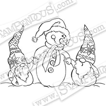 Load image into Gallery viewer, Stampendous Fran's Cling Rubber Stamps - Cling Snome Buddies (CRM362)