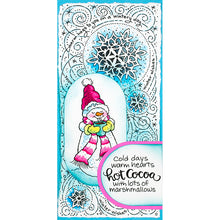 Load image into Gallery viewer, Stampendous Fran's Cling Rubber Stamps Warm Snowman (CRP373)