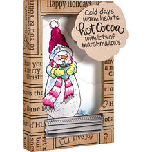 Load image into Gallery viewer, Stampendous Fran's Cling Rubber Stamps Warm Snowman (CRP373)