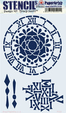 Load image into Gallery viewer, PaperArtsy Stencil Clock Face designed by Tracy Scott (PS252)