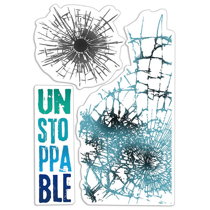 Ciao Bella Papercrafting Bad Girls Unstoppable Stamp Set (PSB6008)