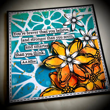 Load image into Gallery viewer, PaperArtsy Rubber Stamp Set Scribbly Flowers designed by Tracy Scott (TS058)