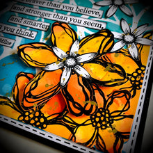 Load image into Gallery viewer, PaperArtsy Rubber Stamp Set Scribbly Flowers designed by Tracy Scott (TS058)