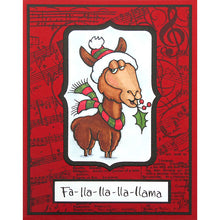 Load image into Gallery viewer, Stampendous Fran's Cling Rubber Stamps- Fa La Llama (QS5005)