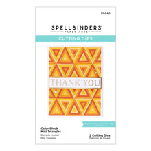 Load image into Gallery viewer, Spellbinders Paper Arts Color Block Die Mini Triangles (S1-040)
