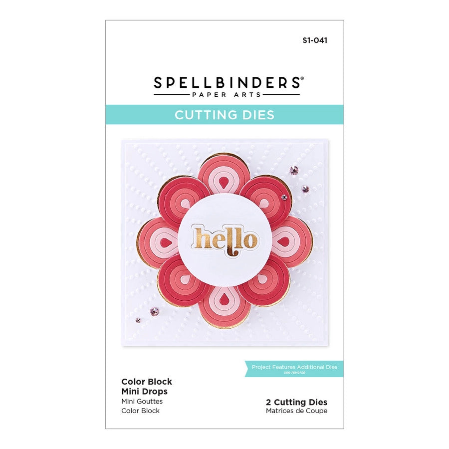 Spellbinders Paper Arts Color Block Die Mini Drops (S1-041)