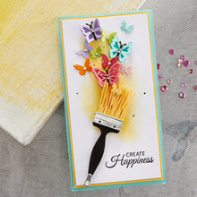 Load image into Gallery viewer, Spellbinders Paper Arts Clear Stamp Paint Your World Sentiments (STP-104)