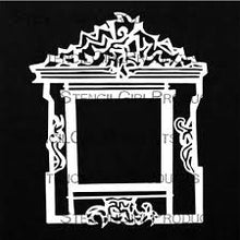 Load image into Gallery viewer, StencilGirl Products - Faux Austrian Window 6" x 6" Stencil (S432)