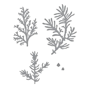 Spellbinders Paper Arts Cutting Dies Winter Evergreen Foliage and Ladybugs (S5-515)