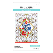 Load image into Gallery viewer, Spellbinders Paper Arts Stitchmas Christmas Collection Stitched Petal Diamond Background (S5-529)