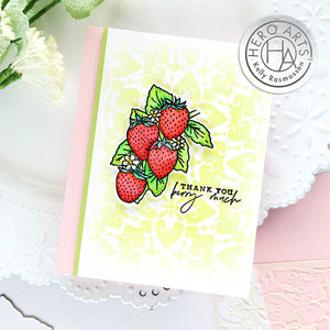 Hero Arts Stencil Floral Tile (SA166)