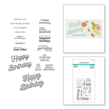 Load image into Gallery viewer, Spellbinders Paper Arts Stamp & Die Cutting Set Many Birthdays (SDS-172)