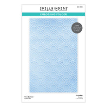 Load image into Gallery viewer, Spellbinders Paper Arts Embossing Folder Geo Screen (SES-030)