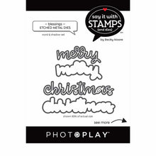 Load image into Gallery viewer, Photoplay Say it With Stamp & Die Set Merry Christmas (SIS2353/SIS2354)